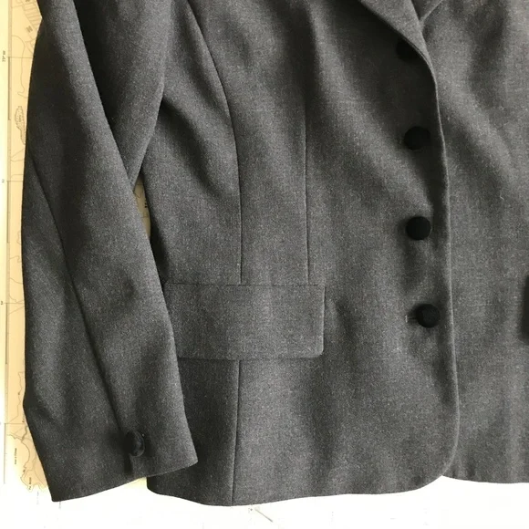 Vintage Rena Rowan for Saville Velvet Trimmed Blazer - Picture 4 of 8